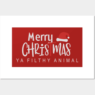 Merry Christmas ya filthy animal-christmas Posters and Art